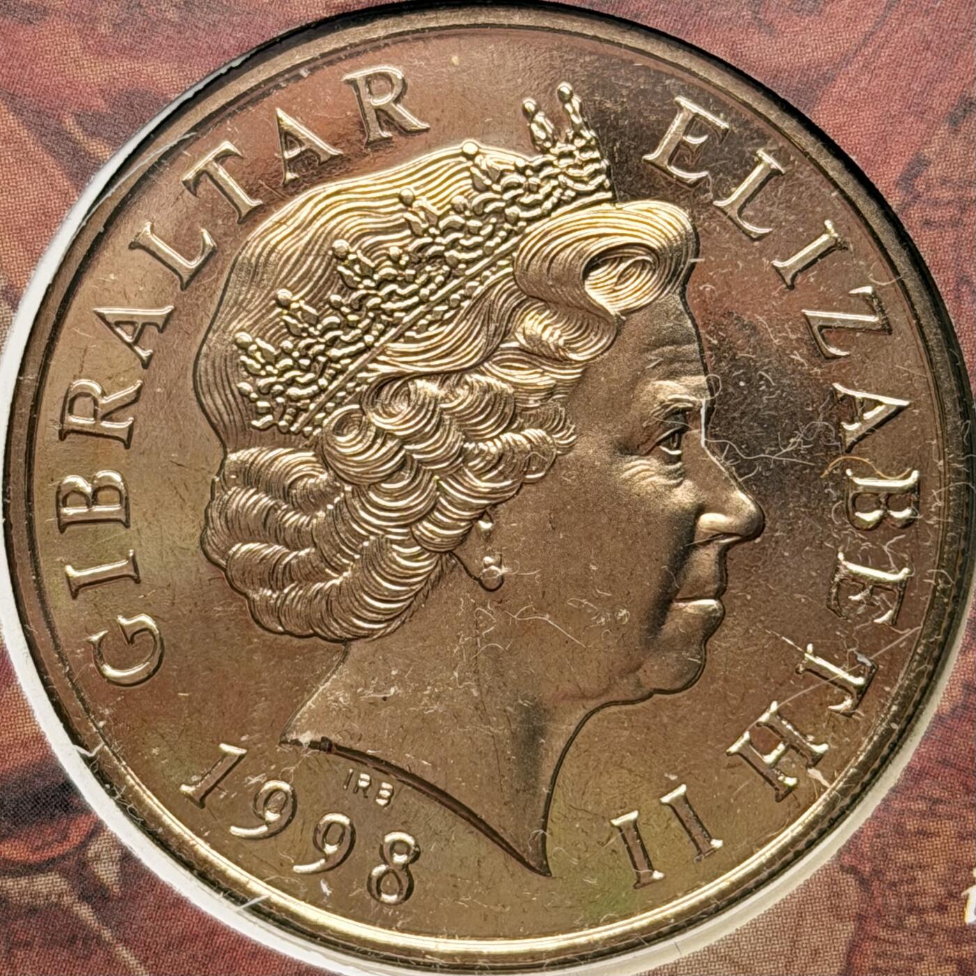 ＜星葵钱币社＞散币克朗场第68期·1月23日发货 〈邮币封·签名版〉直布罗陀1998年千禧穹顶5镑克朗型纪念币