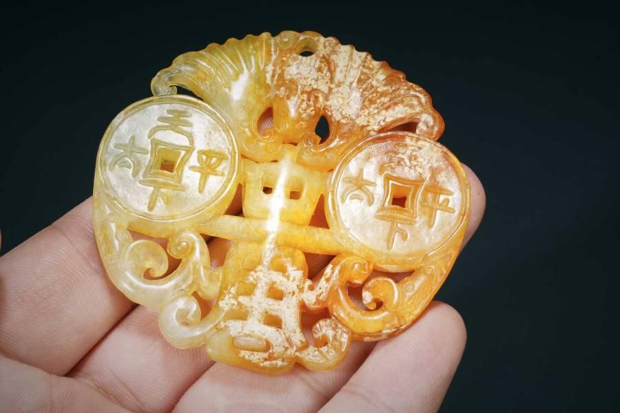 上海都达杂项专场三（全场包邮） 古玉福在眼前玉佩86-57