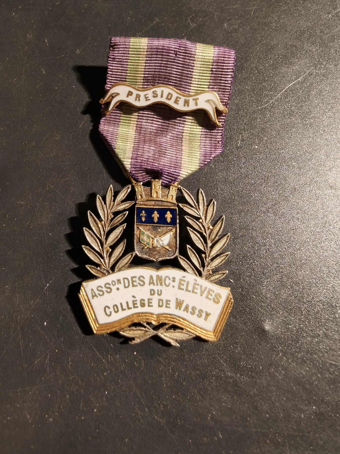 老王徽章第178期 法国瓦西学院校友会主席纪念章