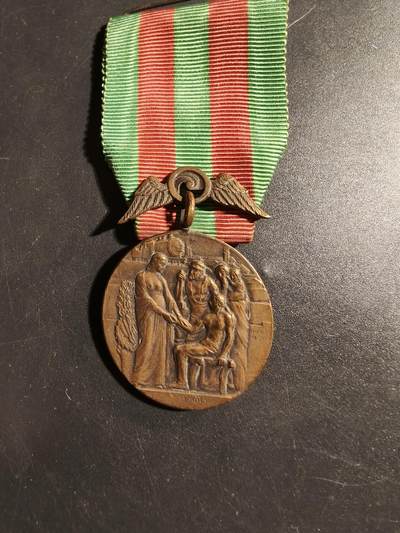 老王徽章第178期 - 法国铜级铁路员工互助与保护协会奖章    1959年实发