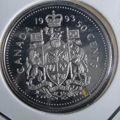 沼泽如烟--第967场 - 加拿大1993年50分精制币