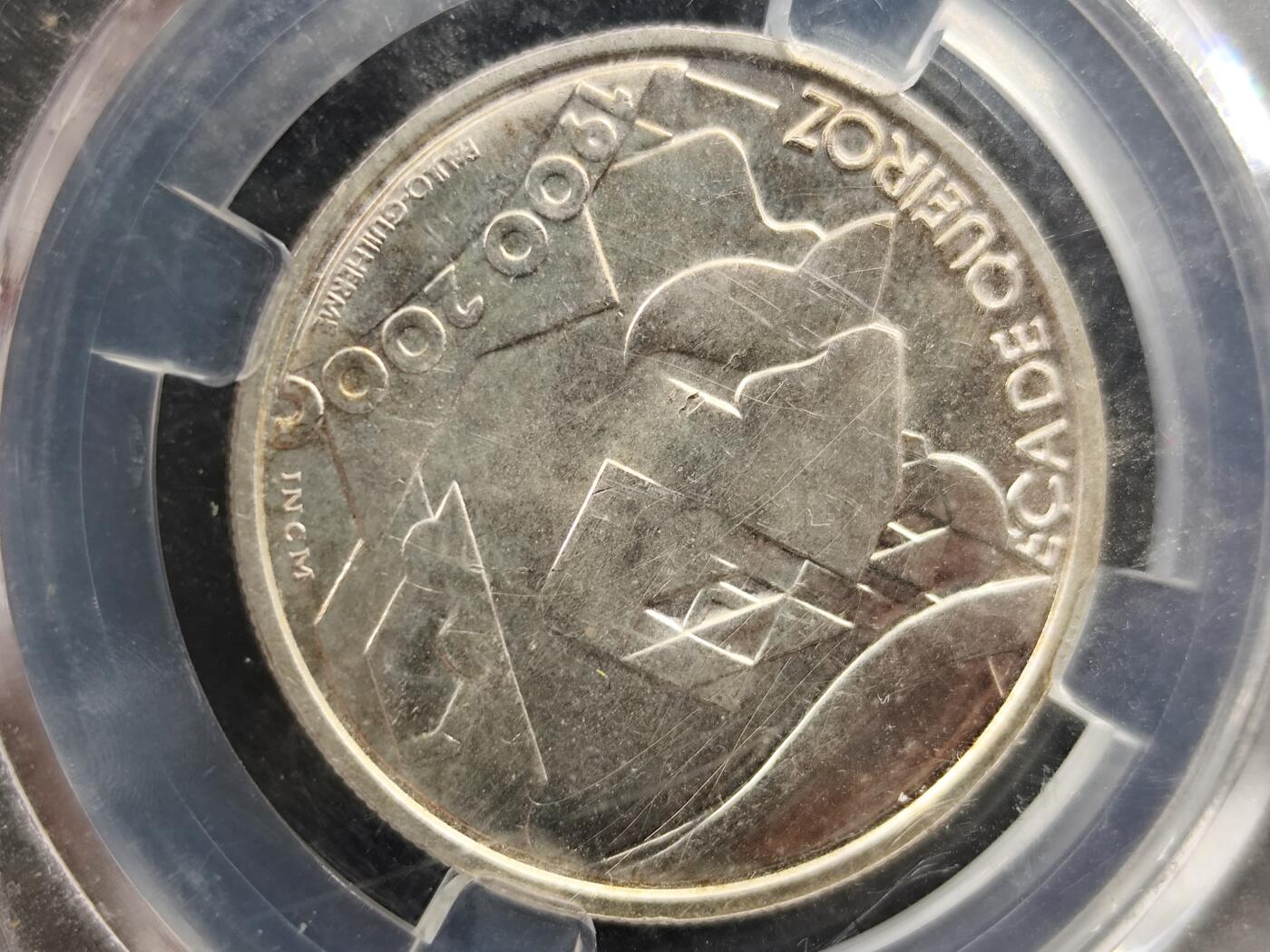 1月18日徽章钱币专场 葡萄牙纪念银币 作家克罗兹 