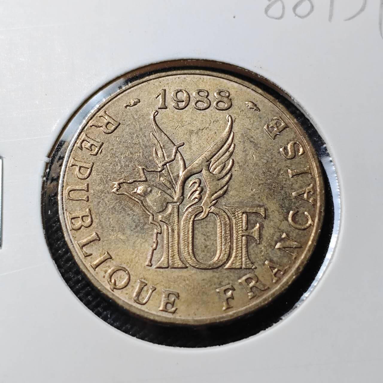 KK钱币收藏小铺  第388期  2月预留时间 周末发货  法国10法郎纪念币