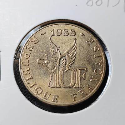 KK钱币收藏小铺  第388期  2月预留时间 周末发货 -  法国10法郎纪念币
