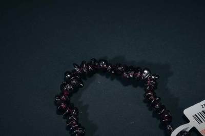 上海都达杂项专场三十四【年后发货全场包邮】  天然石榴石碎石随型手串 附鉴定证书86-309