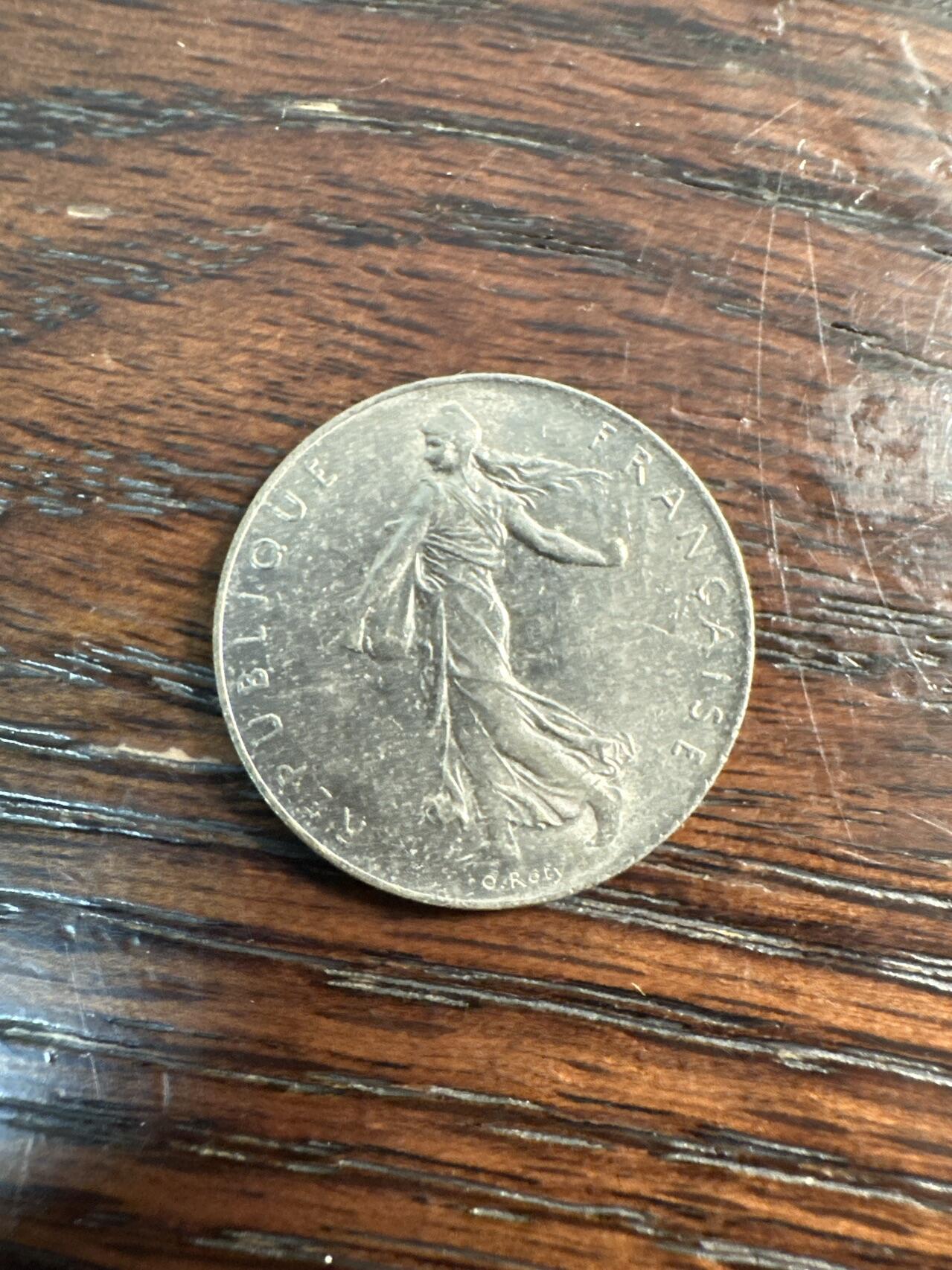 蒂克钱币- 第56场 外国散币免佣金限时拍 法国 1976年 1法郎硬币