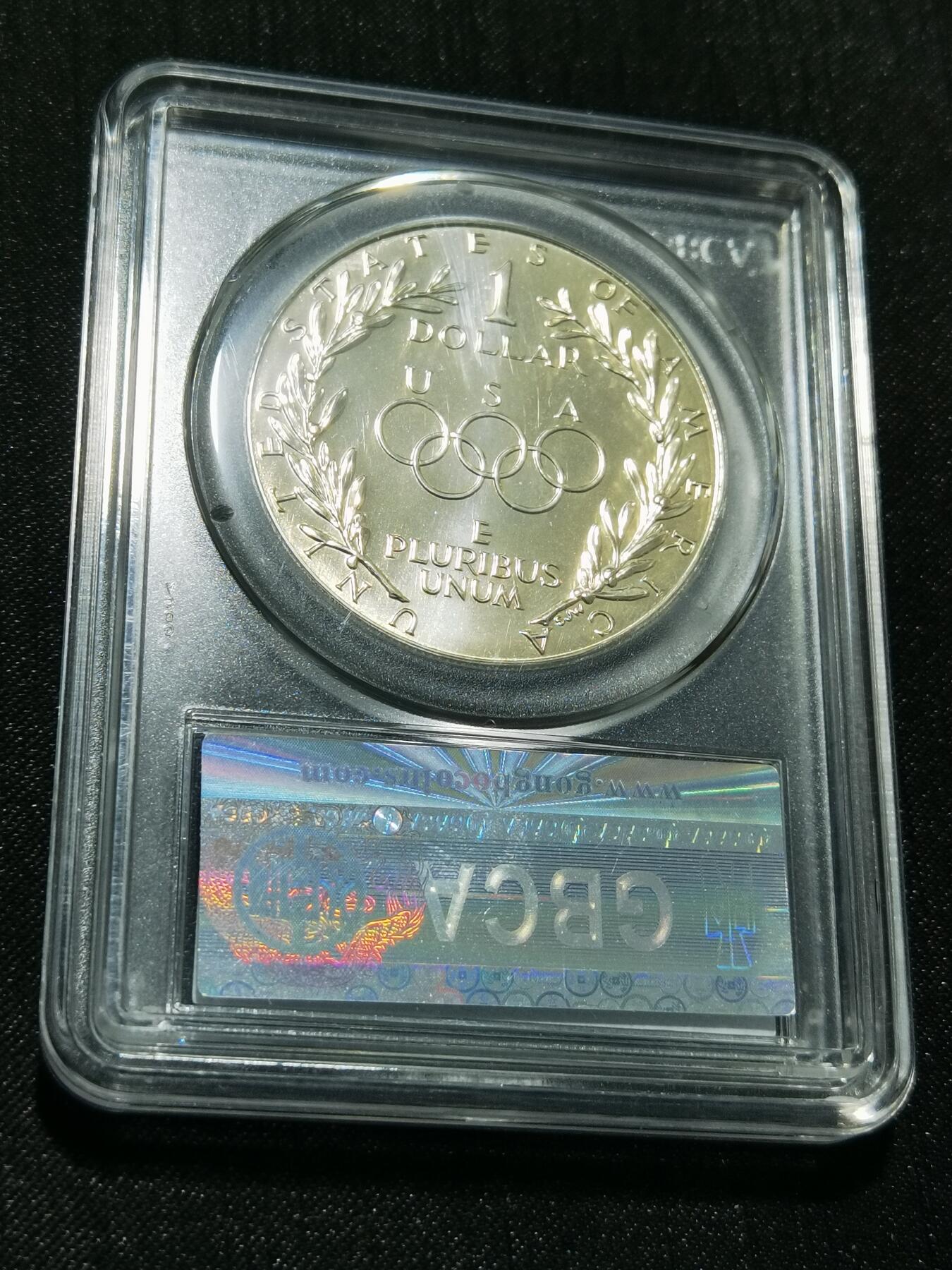 天下钱庄专场欢迎参拍 美国汉城奥运会一美元银币