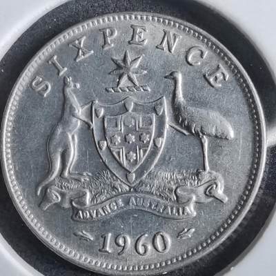 沼泽如烟--第967场 - 澳大利亚1960年6便士银币