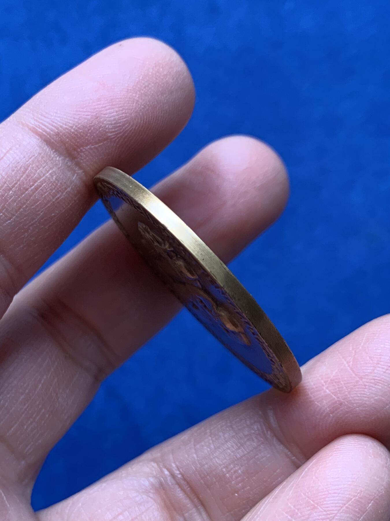 《竞宝斋》第460场 周日，周一，2场连拍 （全场包邮）欢迎送拍 德国 1955年 施托斯战役550周年 纪念铜章 26.4克 39.5mm