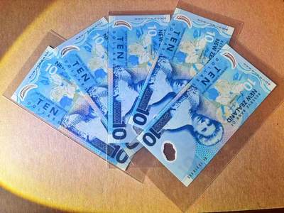【Blue Auction】世界纸币精拍第777期——18级TOP拍卖/信誉/品质/专业/高效💫 - 【一组5张 含AA冠】新西兰 10元 塑料钞 全新UNC