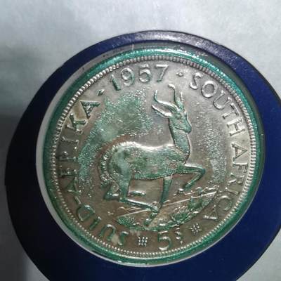 沼泽如烟--第967场 - 南非1957年5先令大银币封