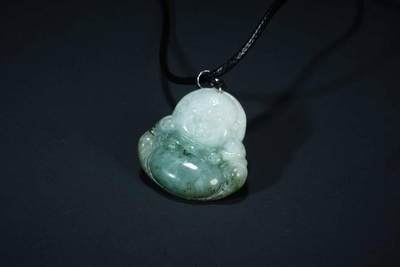 上海都达杂项专场二十四（全场包邮）  - 天然翡翠《佛公》挂件86-248