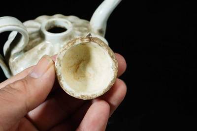 上海都达杂项专场三十四【年后发货全场包邮】   影青釉开片茶壶86-241