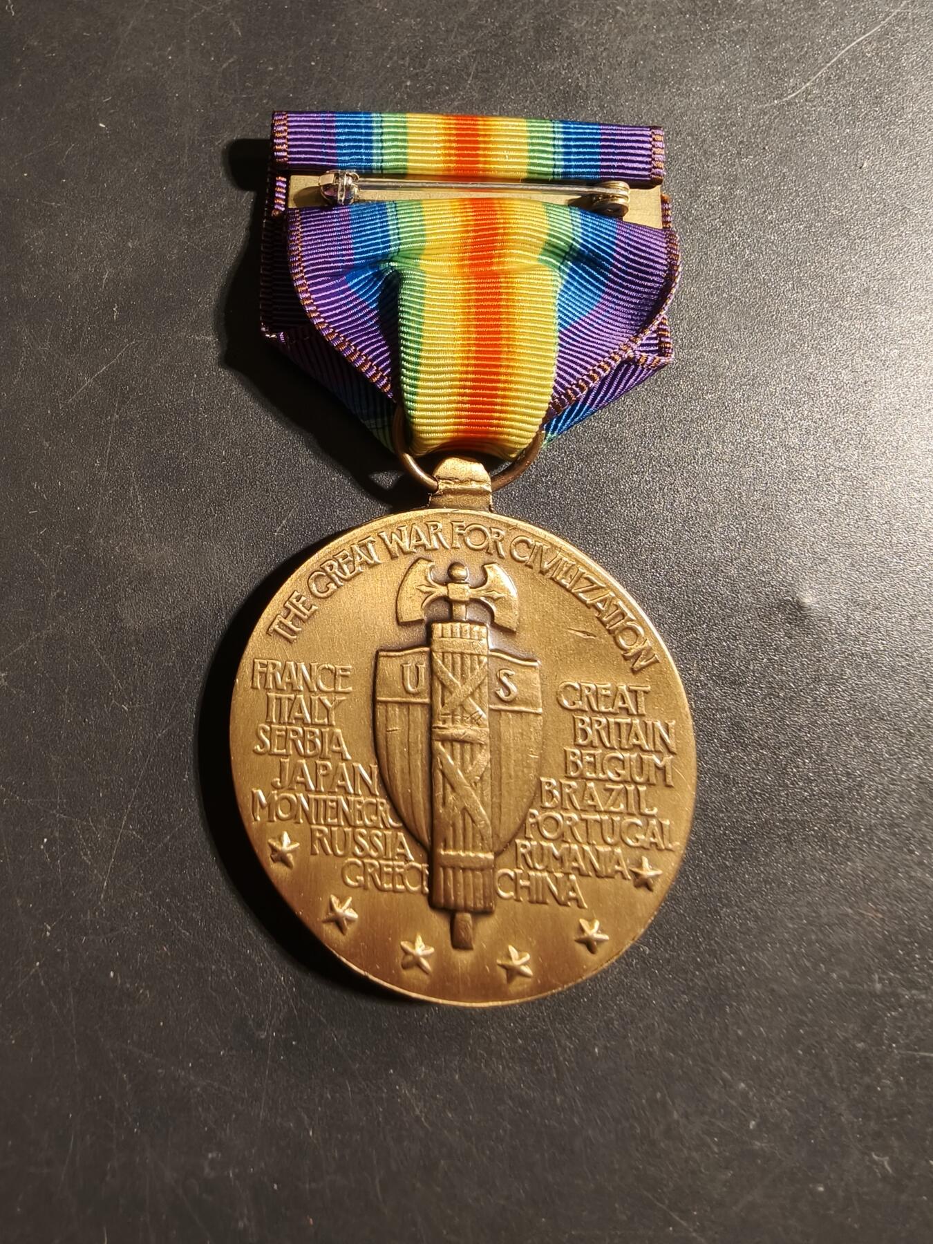 老王徽章第178期 美国一战胜利奖章