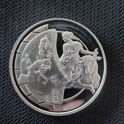 道一币馆币章第一百六十四场 - 比利时2004年欧盟东扩10欧元精制银币  18.75g 925s