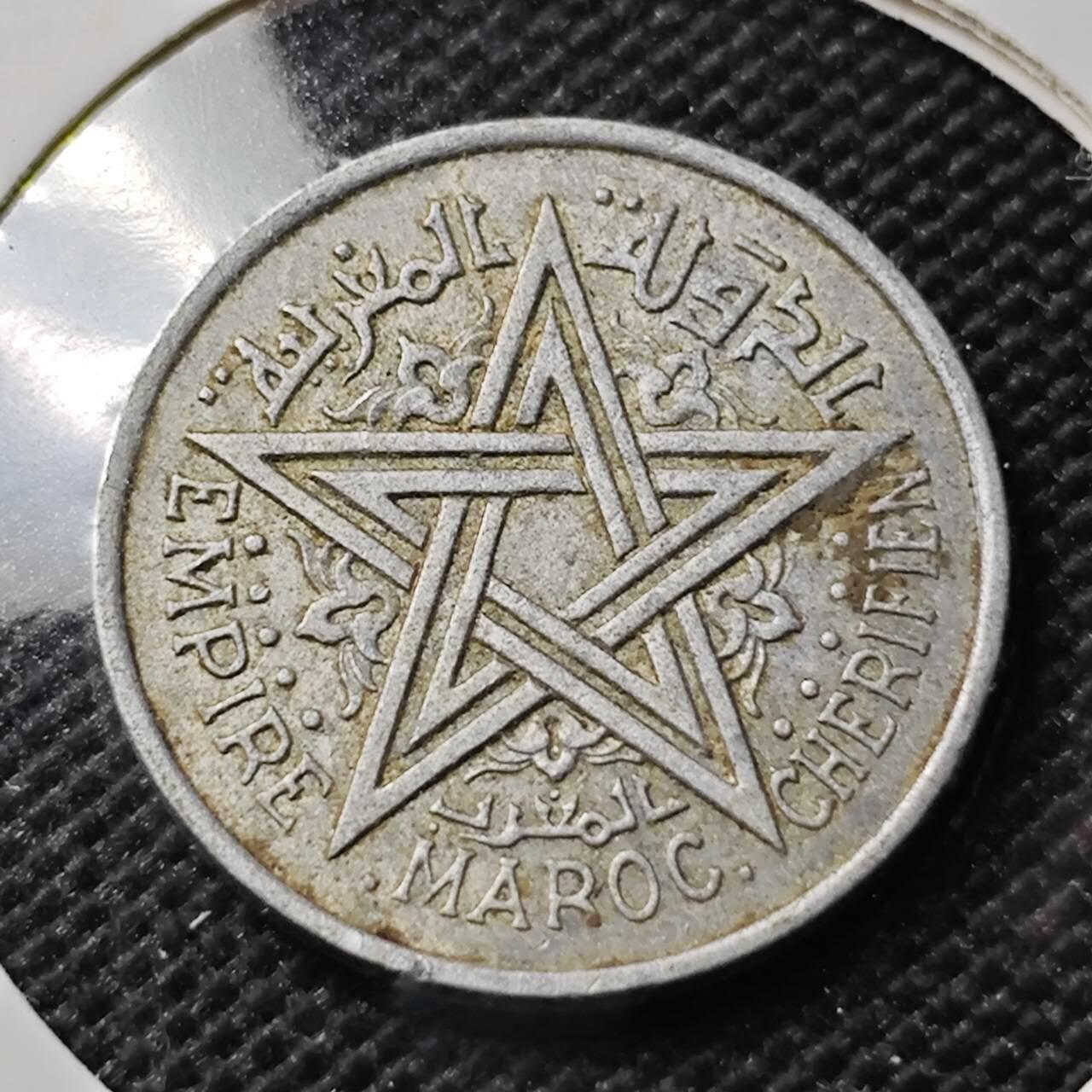 KK钱币收藏小铺  第388期  2月预留时间 周末发货  法属摩洛哥1法郎