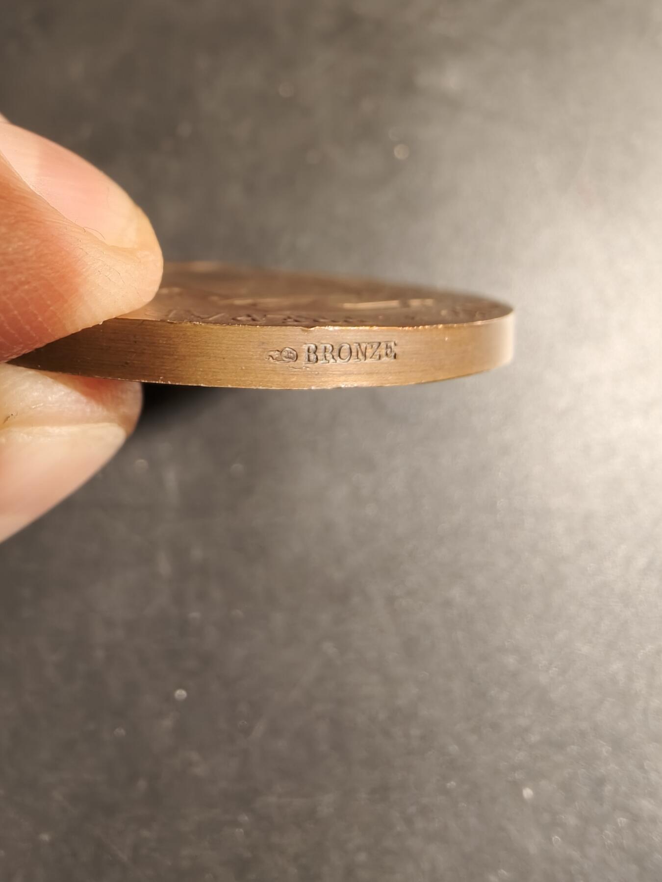 老王徽章第178期 法国战争部战争准备大铜章     原盒     大师Grandhomme作品      直径50mm    重量65.2g