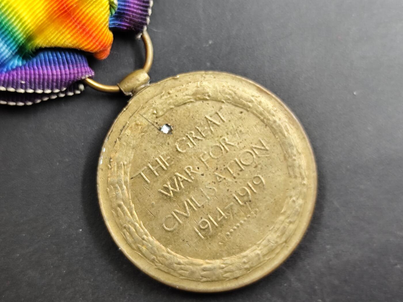 1月18日徽章钱币专场 英国一战胜利纪念章原上挂