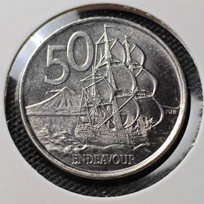 KK钱币收藏小铺  第388期  2月预留时间 周末发货 -  新西兰50分