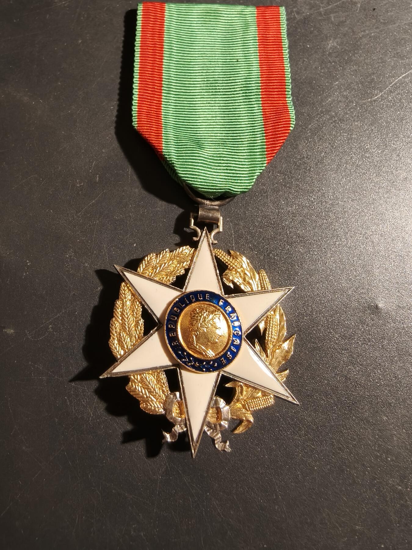 老王徽章第178期 法国骑士级农业功绩勋章    原盒