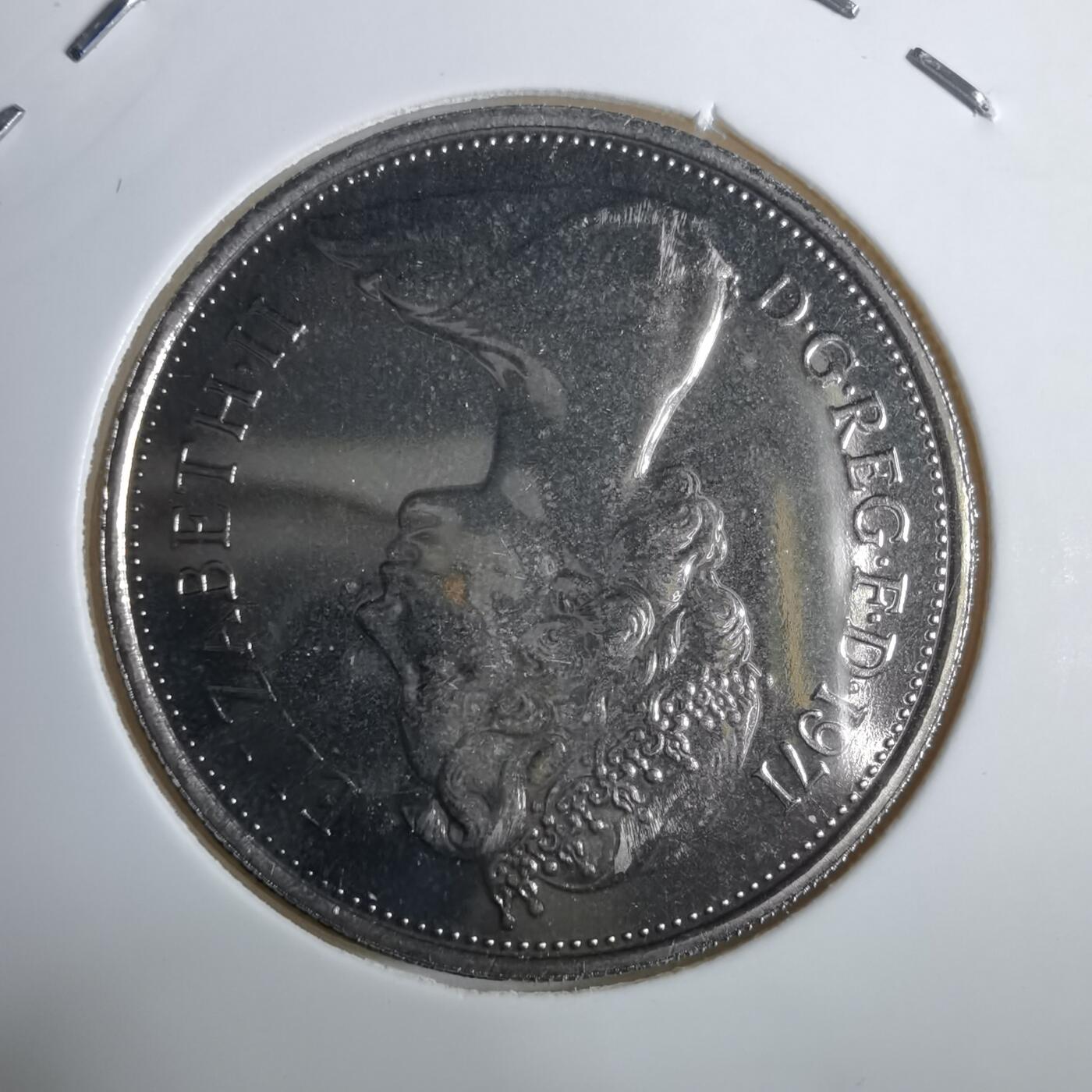 沼泽如烟--第967场 英国1971年10便士精制币