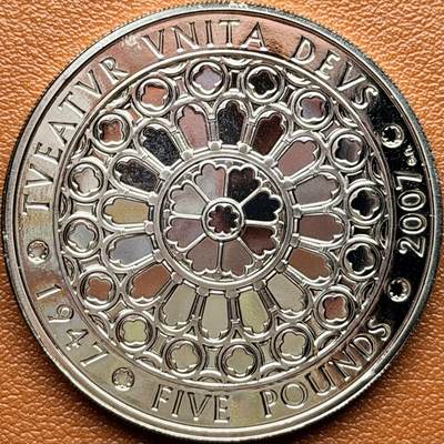 ＜星葵钱币社＞散币克朗场第68期·1月23日发货 - 英国2007年女王结婚60周年5镑克朗型纪念币