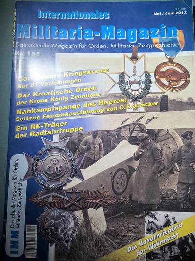 盛世勋华——号角文化勋章邮票专场拍卖第300期 - 德国出版 Militaria-Magazin杂志 2012年5/6月刊总第155期 58页