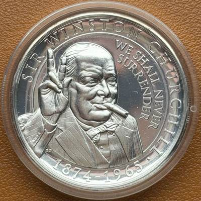 ＜星葵钱币社＞散币克朗场第68期·1月23日发货 - 直布罗陀2015年温斯顿·丘吉尔逝世50周年1克朗纪念币