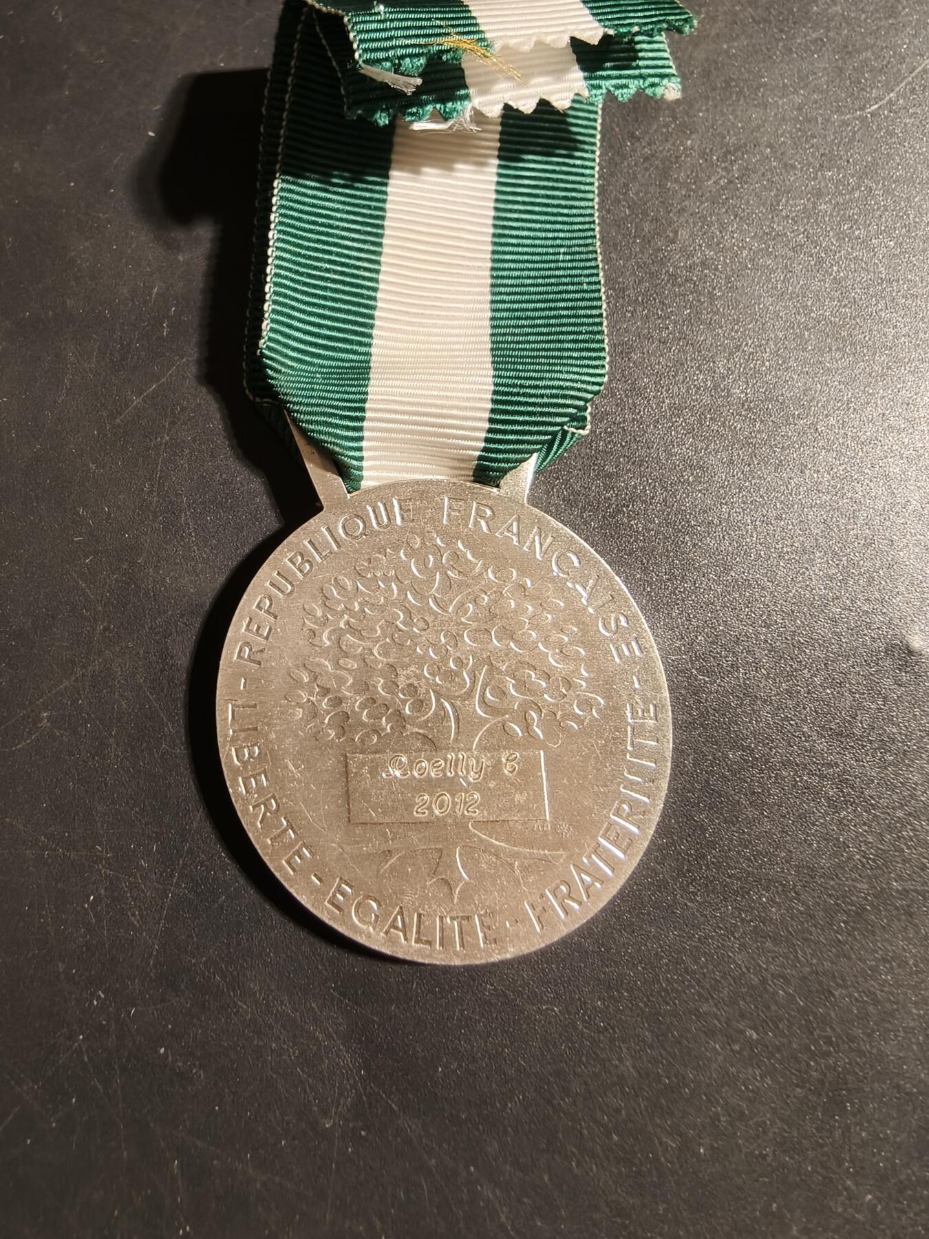 老王徽章第178期 法国银级地方嘉奖奖章    2012年实发版