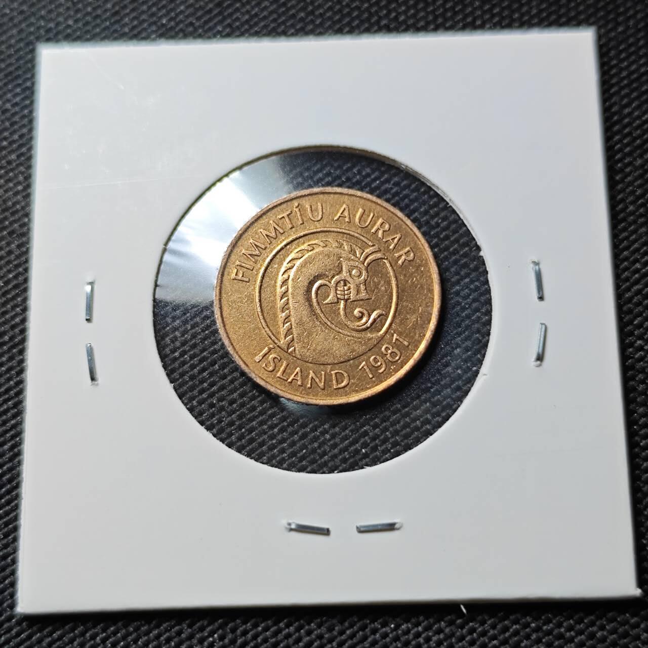 KK钱币收藏小铺  第388期  2月预留时间 周末发货  冰岛50拉雷