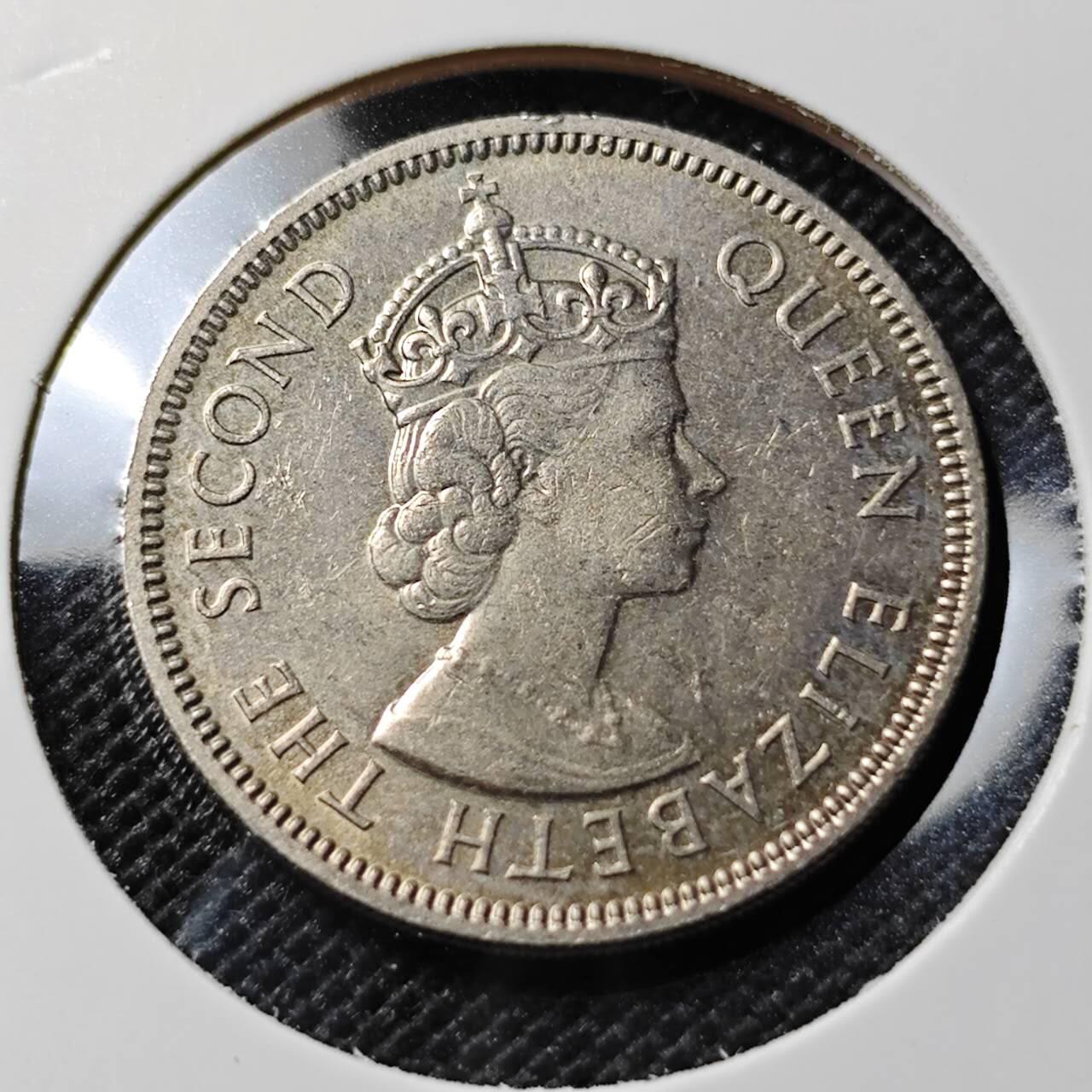 KK钱币收藏小铺  第388期  2月预留时间 周末发货  英属毛里求斯1/2卢比