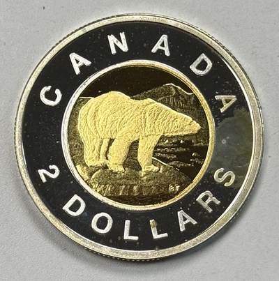 S&S Numismatic世界钱币-拍卖 第119期  - 加拿大2010年 北极熊 2加元双色银币 8.83克925银