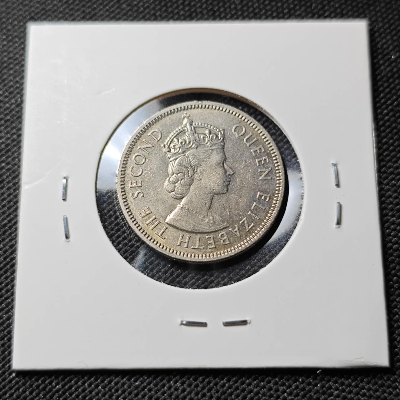 KK钱币收藏小铺  第388期  2月预留时间 周末发货  英属毛里求斯1/2卢比