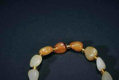 上海都达杂项专场三十四【年后发货全场包邮】  天然 和田玉籽料手串86-78