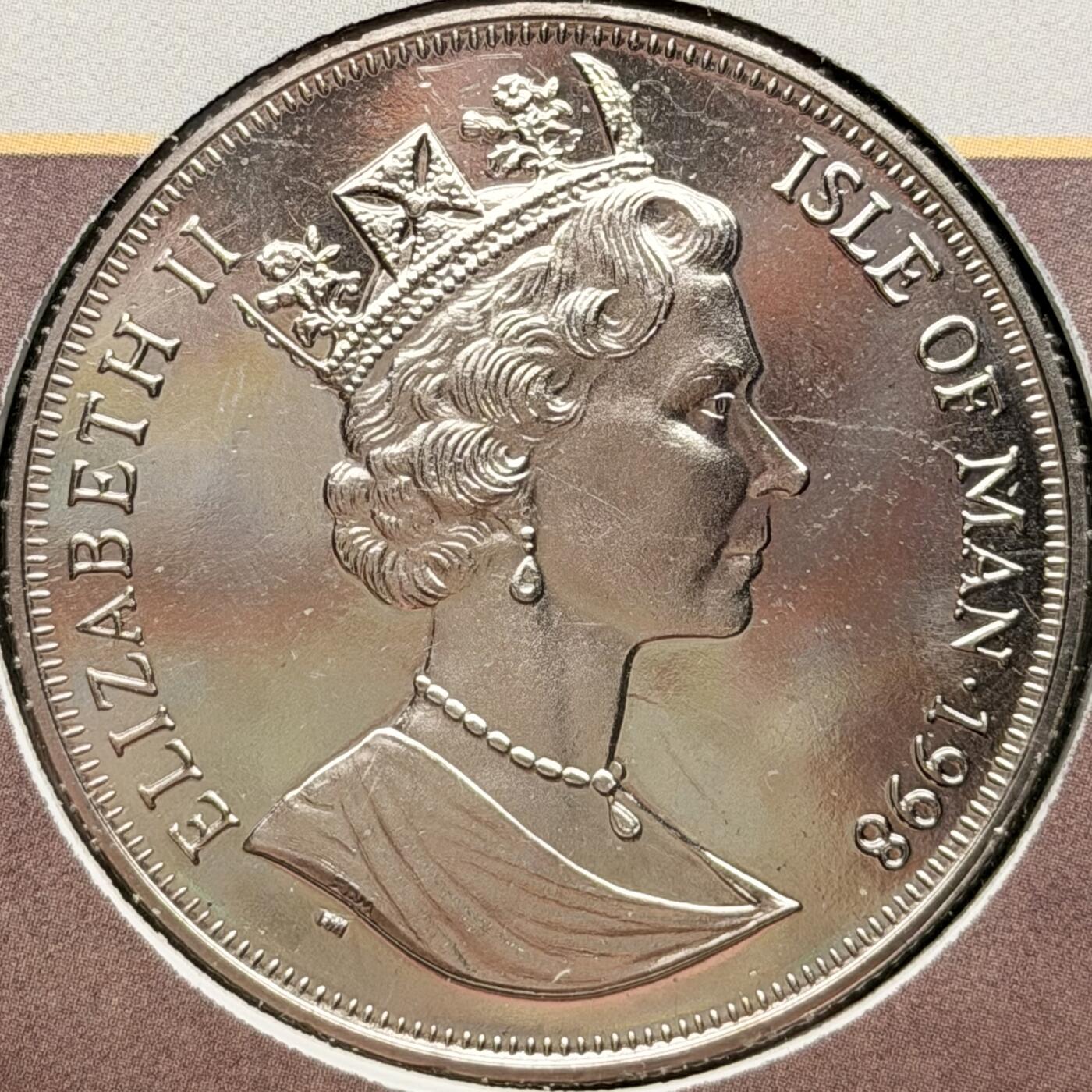 ＜星葵钱币社＞散币克朗场第68期·1月23日发货 〈邮币封·签名版〉马恩岛1998年蒸汽铁路125周年·东方快车1克朗纪念币