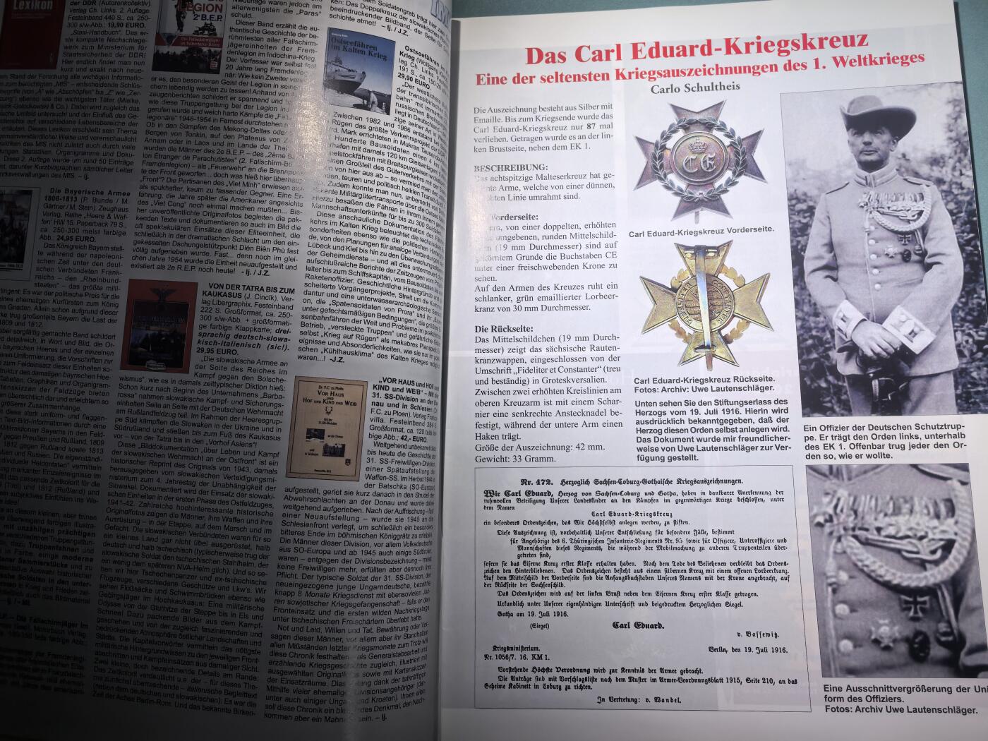 盛世勋华——号角文化勋章邮票专场拍卖第300期 德国出版 Militaria-Magazin杂志 2012年5/6月刊总第155期 58页