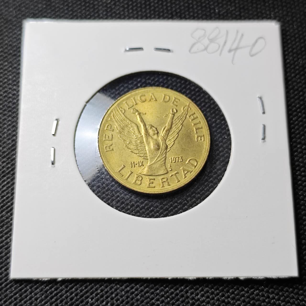 KK钱币收藏小铺  第388期  2月预留时间 周末发货  智利10比索铜币 好品