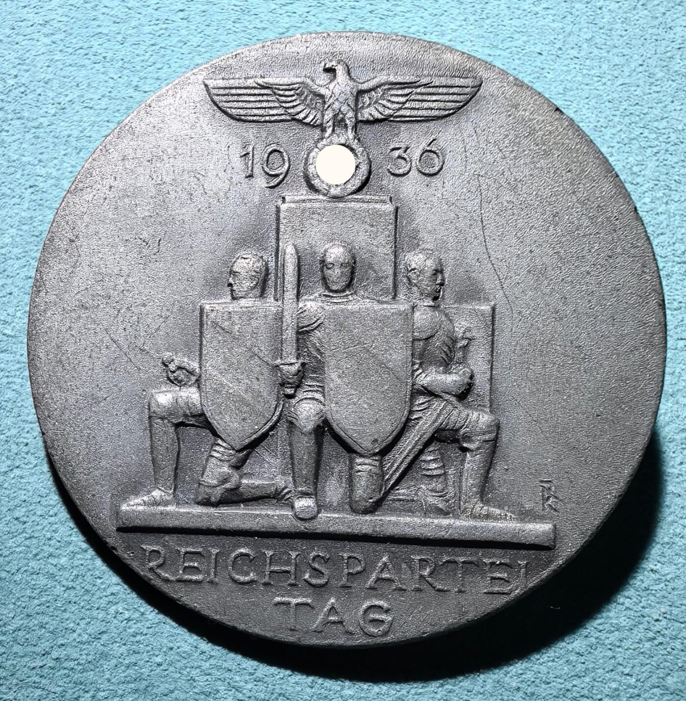 盛世勋华——号角文化勋章邮票专场拍卖第300期 德国（1939）1936年NSDAP全国党日纪念证章 带厂标