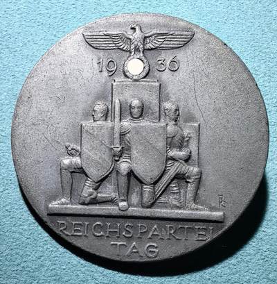 盛世勋华——号角文化勋章邮票专场拍卖第300期 - 德国（1939）1936年NSDAP全国党日纪念证章 带厂标