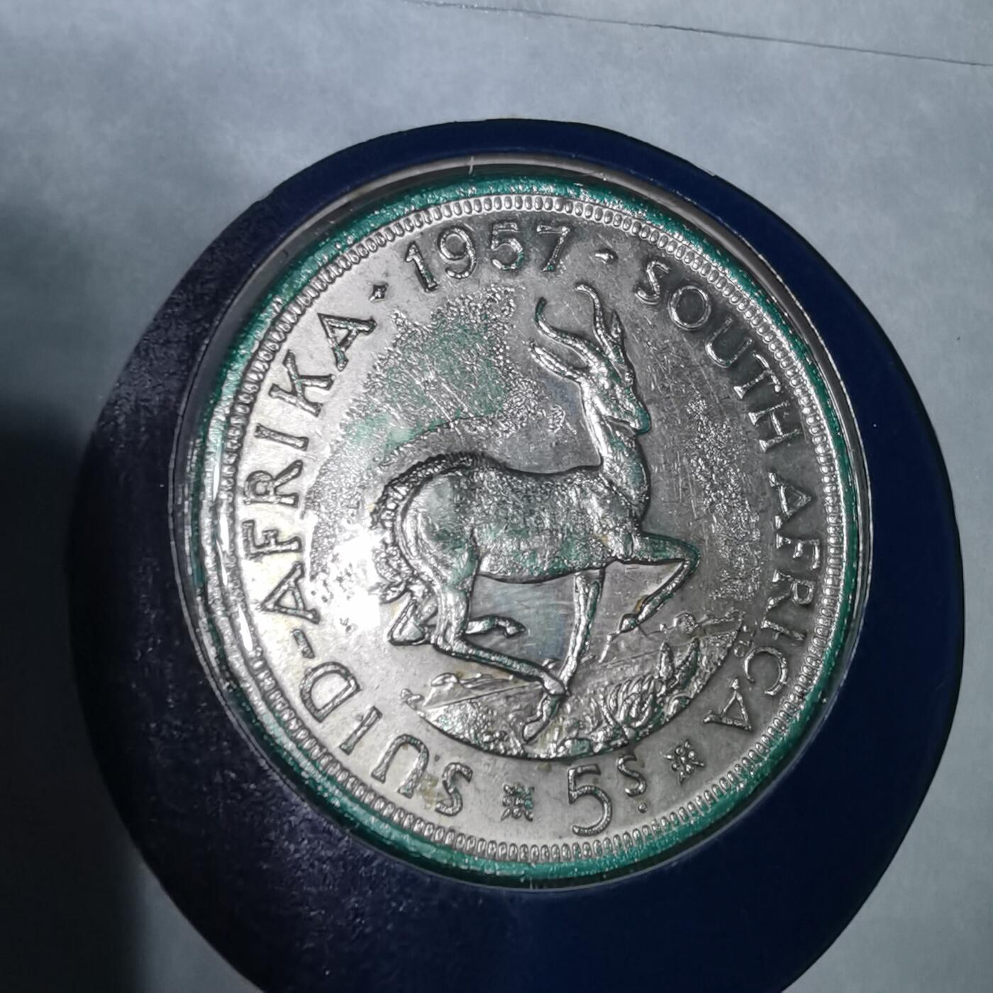 沼泽如烟--第967场 南非1957年5先令大银币封