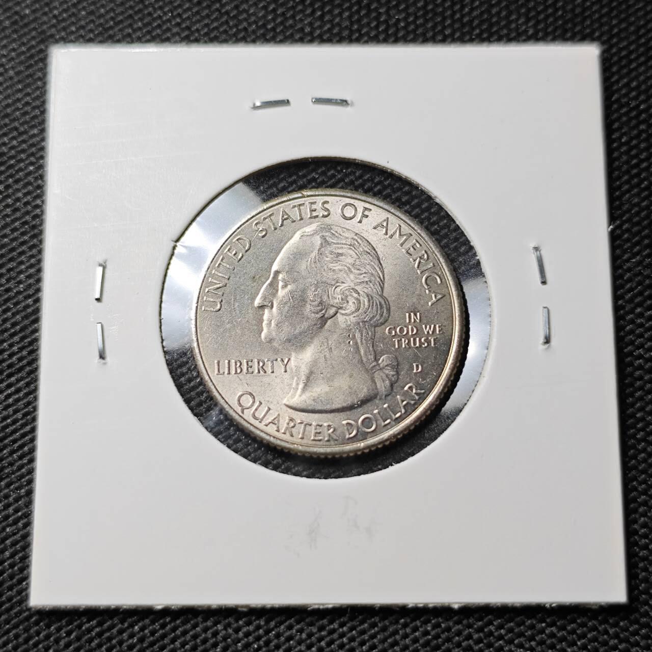 KK钱币收藏小铺  第388期  2月预留时间 周末发货  美国25分纪念币 好品