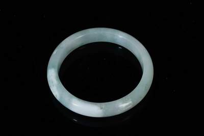 上海都达杂项专场三十四【年后发货全场包邮】  天然冰种翡翠手镯86-39