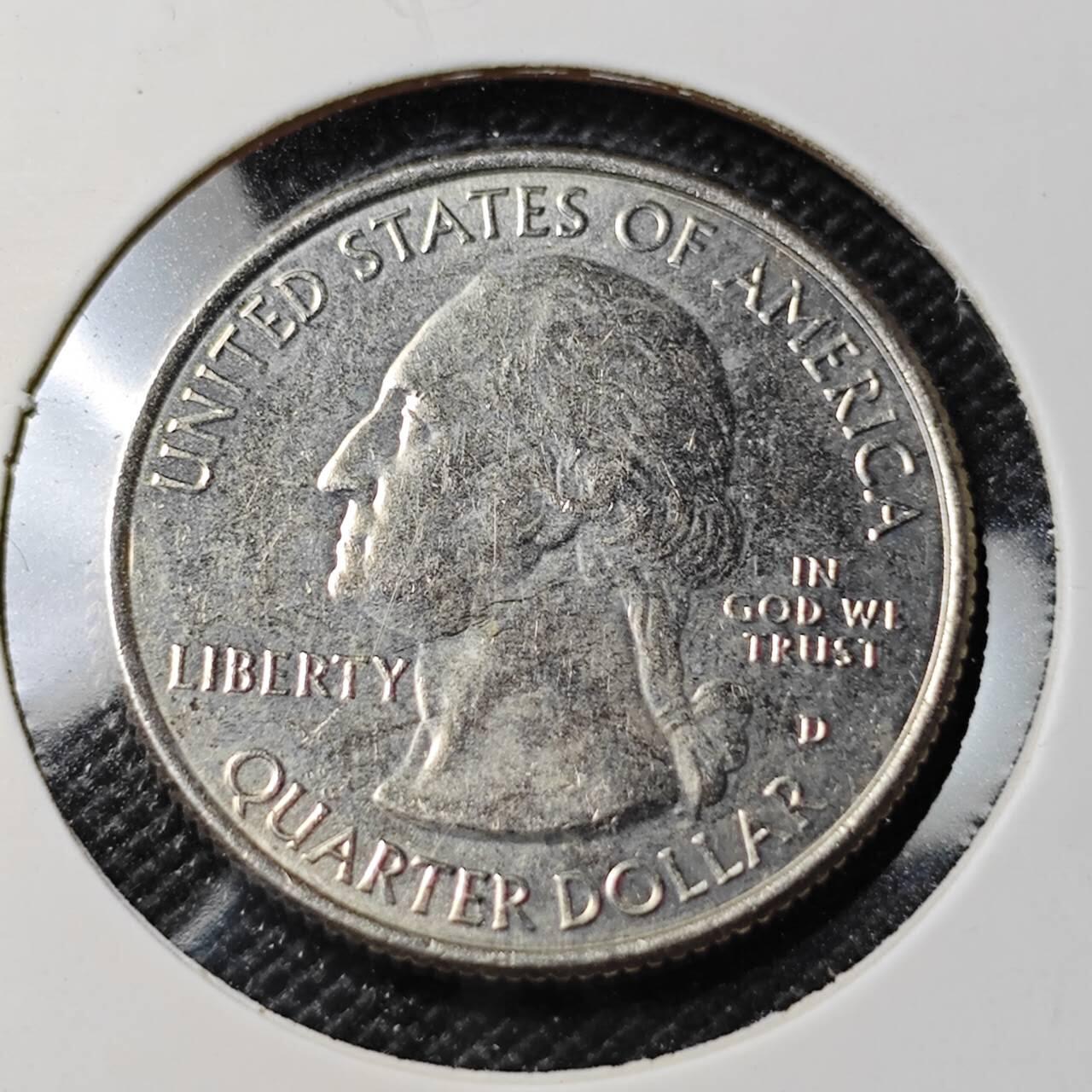 KK钱币收藏小铺  第388期  2月预留时间 周末发货  美国25分纪念币