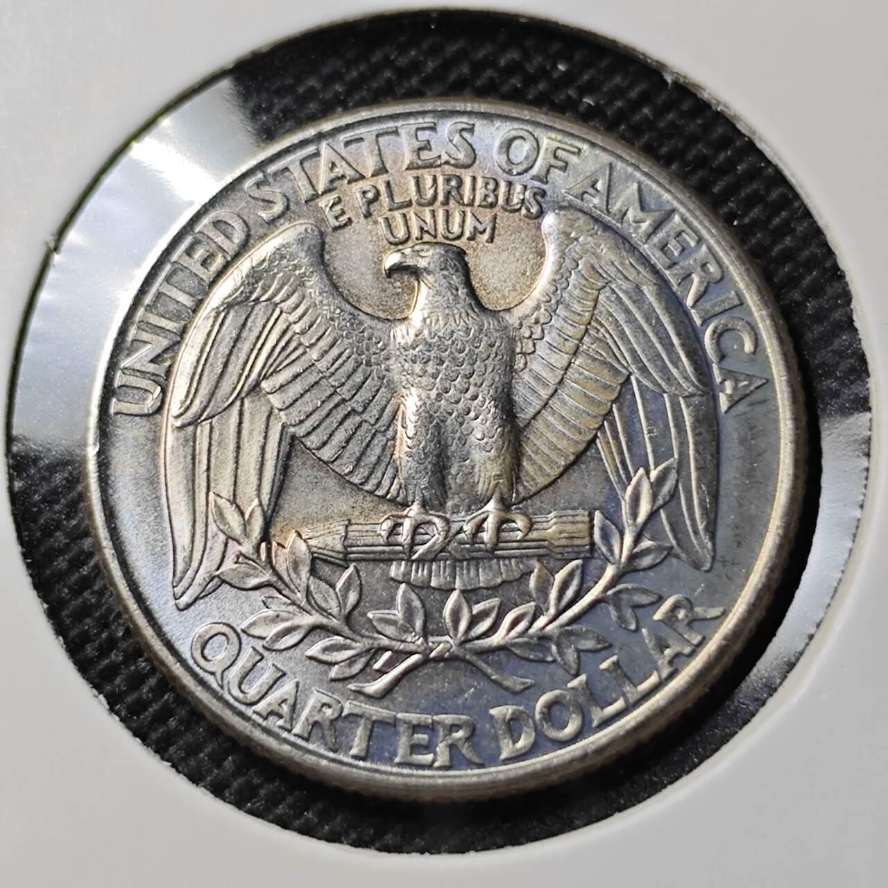 KK钱币收藏小铺  第388期  2月预留时间 周末发货 1996 美国25分 好品