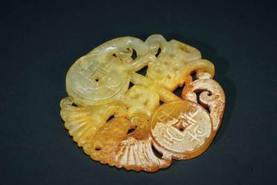 上海都达杂项专场三十四【年后发货全场包邮】  古玉福在眼前玉佩86-57