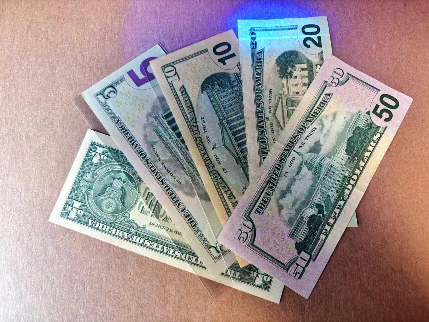 【Blue Auction】世界纸币精拍第777期——18级TOP拍卖/信誉/品质/专业/高效💫 【一组5张 含无47】美国 2006年1-50美金 AU-UNC