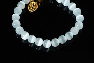 上海都达杂项专场三十四【年后发货全场包邮】  猫眼石 手串86-312