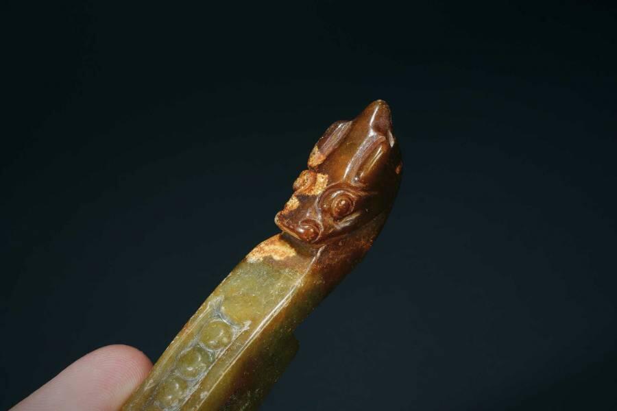 上海都达杂项专场三（全场包邮） 古玉玉带钩86-55