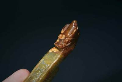 上海都达杂项专场三十四【年后发货全场包邮】  古玉玉带钩86-55