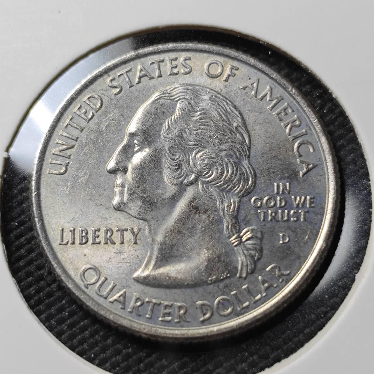 KK钱币收藏小铺  第388期  2月预留时间 周末发货  美国25分纪念币